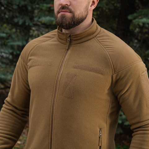 M-TAC Kurtka Combat Fleece Polartec® Jacket Velcro Coyote Brown