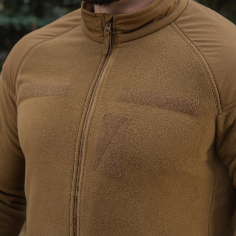 M-TAC Kurtka Combat Fleece Polartec® Jacket Velcro Coyote Brown