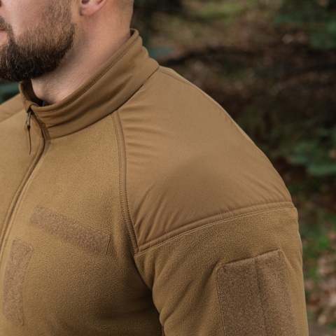 M-TAC Kurtka Combat Fleece Polartec® Jacket Velcro Coyote Brown
