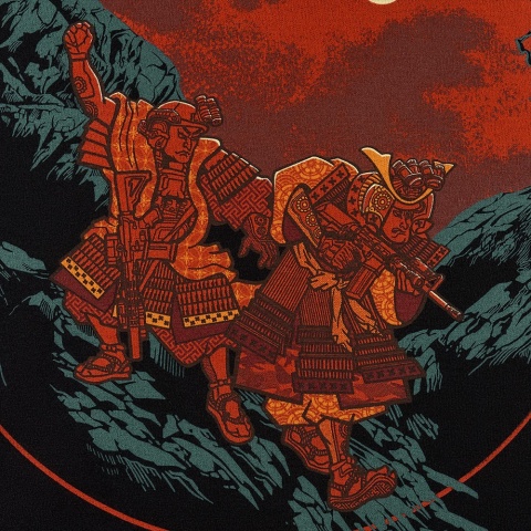 M-TAC Bluza Two Samurai Czarna