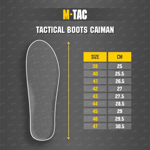 M-TAC Buty Taktyczne Caiman Czarne