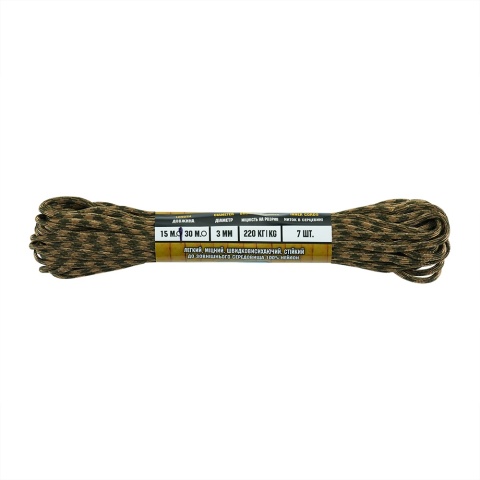 M-TAC Paracord 475 15m Coyote/Ranger Green