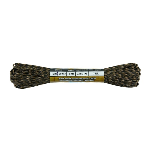 M-TAC Paracord 475 15m Woodland Marpat