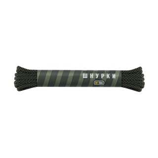 M-TAC Sznurowadła Stairs NYLON Mil-Spec Black/OD Green 185 cm