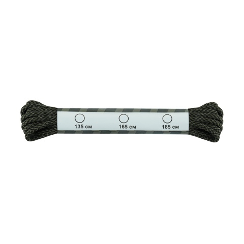 M-TAC Sznurowadła Stairs NYLON Mil-Spec Black/OD Green 185 cm