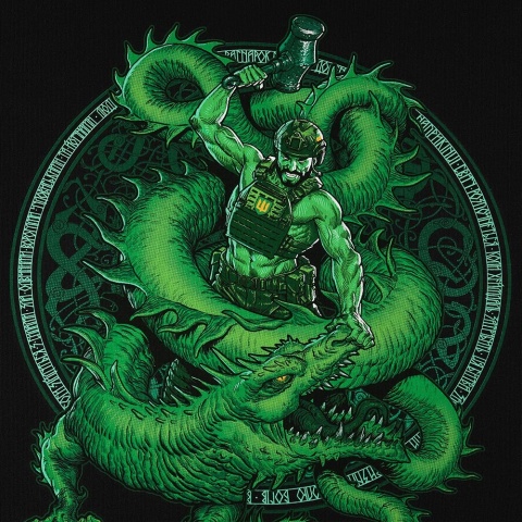 M-TAC Koszulka Ragnarok Night Vision Cotton Hard Czarna