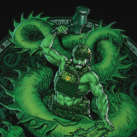 M-TAC Koszulka Ragnarok Night Vision Cotton Hard Czarna