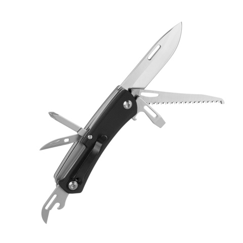 M-TAC Nóż Składany Type 9 6 Narzędzi Black Steel