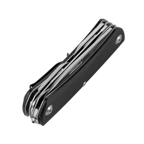 M-TAC Nóż Składany Type 9 6 Narzędzi Black Steel