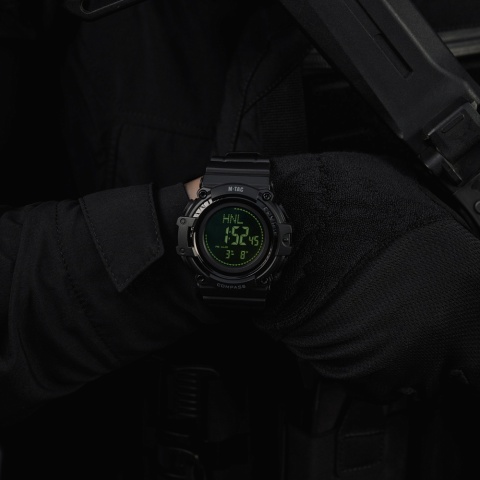 M-TAC Zegarek taktyczny z kompasem 2233 Black