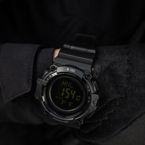 M-TAC Zegarek taktyczny z kompasem 2233 Black