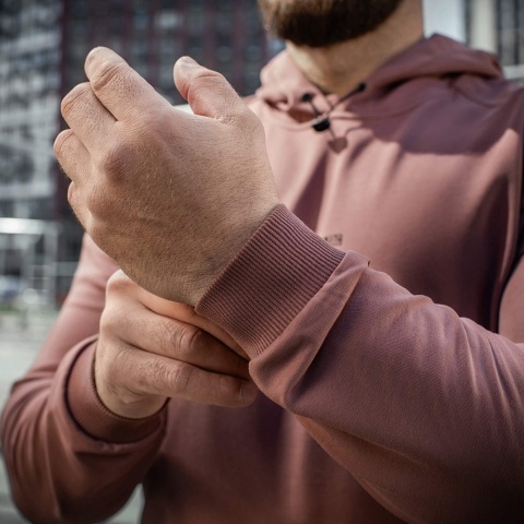 M-TAC Bluza Hoodie Born By Revolution Ash Rose