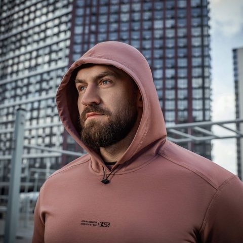 M-TAC Bluza Hoodie Born By Revolution Ash Rose