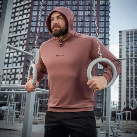 M-TAC Bluza Hoodie Born By Revolution Ash Rose