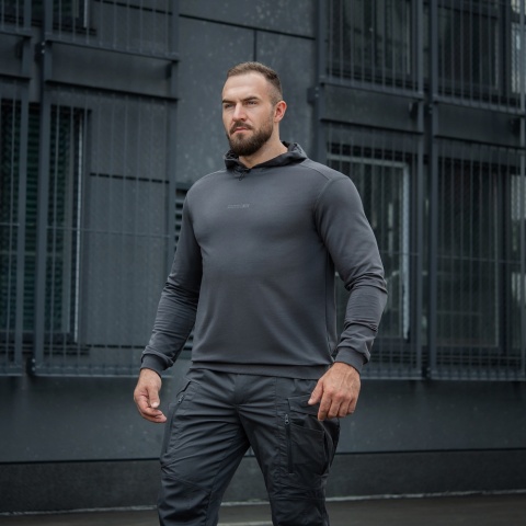 M-TAC Bluza Hoodie Born By Revolution CIemno szara