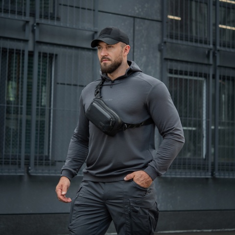 M-TAC Bluza Hoodie Born By Revolution CIemno szara