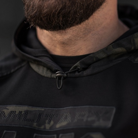 M-TAC Bluza Hoodie Combat Black Edition Czarny MultiCam®
