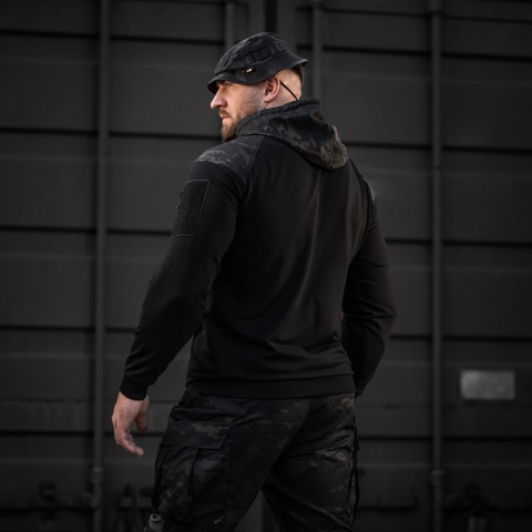 M-TAC Bluza Hoodie Combat Black Edition Czarny MultiCam®