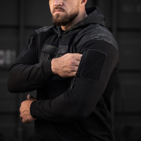 M-TAC Bluza Hoodie Combat Black Edition Czarny MultiCam®