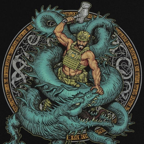 M-TAC Koszulka Ragnarok Cotton Hard Czarna
