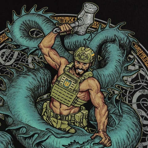 M-TAC Koszulka Ragnarok Cotton Hard Czarna
