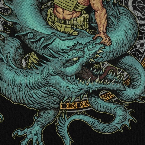 M-TAC Koszulka Ragnarok Cotton Hard Czarna