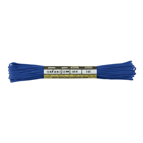 M-TAC Paracord Minicord 15m Electric Blue