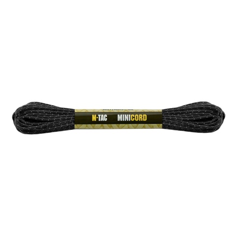 M-TAC paracord Minicord 15m Reflective Black