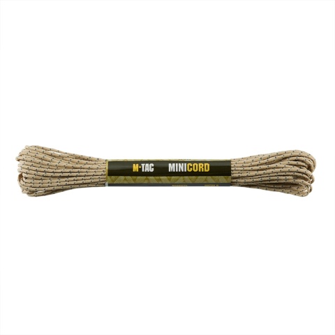 M-TAC paracord Minicord 15m Reflective Sand