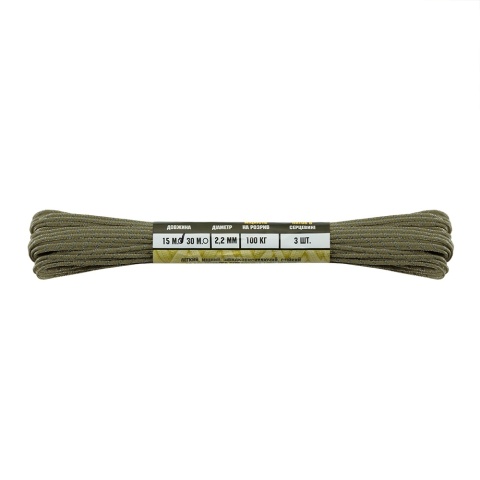 M-TAC paracord Minicord 15m Reflective Tan