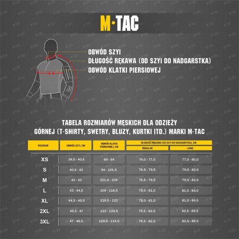 M-TAC Bluza Nylon Pocket Cotton Hard Czarna