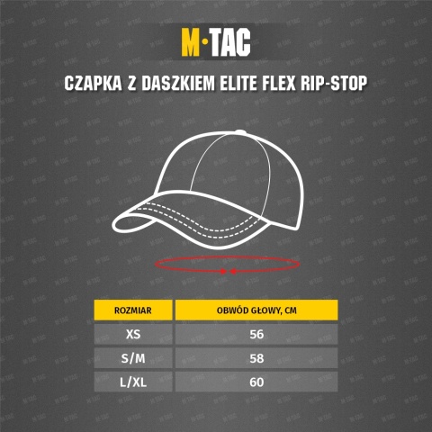 M-TAC Czapka z daszkiem Elite Flex Rip-Stop Dark Navy Blue