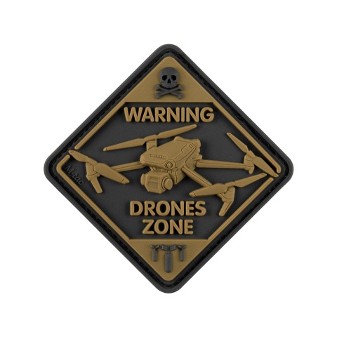 M-TAC Naszywka Drone Zone PVC Black/Coyote