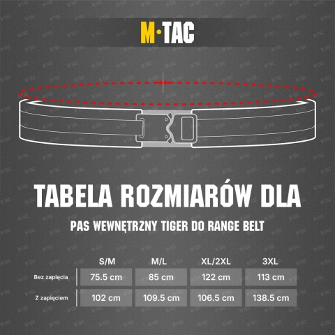 M-TAC Pas wewnętrzny Tiger do Range Belt Black