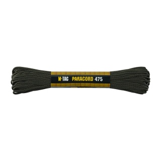 M-TAC Paracord 475 15m Black/Od Green Stairs