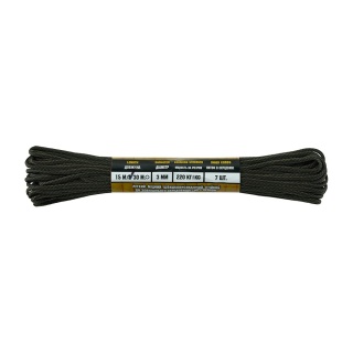 M-TAC Paracord 475 15m Black/Od Green Stairs