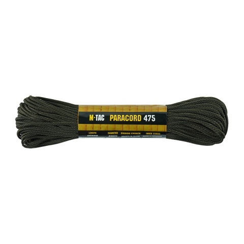 M-TAC Paracord 475 30m Black/Od Green Stairs