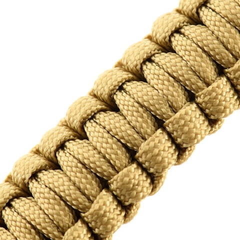 M-TAC Bransoletka Paracord z Krzesiwem Kompasem i Gwizdkiem Tan M