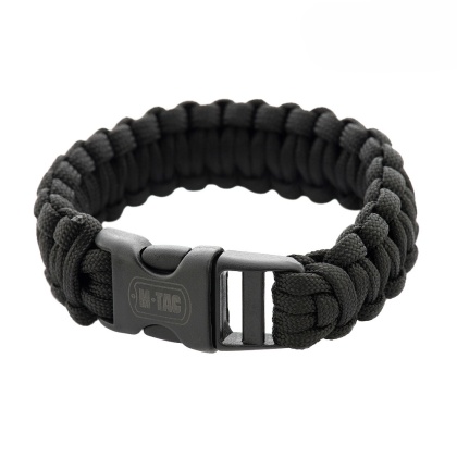 M-TAC Bransoletka z paracordu Black L