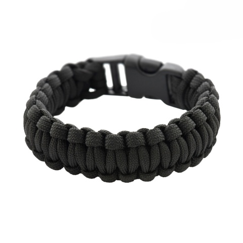 M-TAC Bransoletka z paracordu Black L