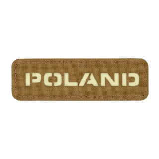 M-TAC Naszywka na rzep Poland 25x80 Laser Cut Coyote/Lum