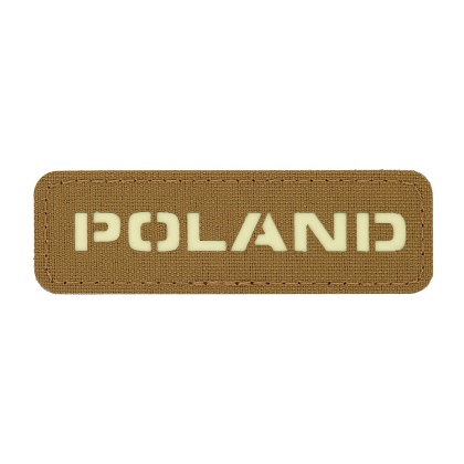 M-TAC Naszywka na rzep Poland 25x80 Laser Cut Coyote/Lum