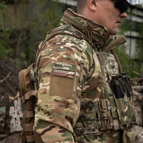 M-TAC Naszywka na rzep Poland 25x80 Laser Cut MultiCam Black®