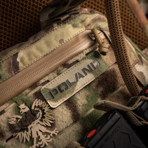 M-TAC Naszywka na rzep Poland 25x80 Laser Cut MultiCam Black®