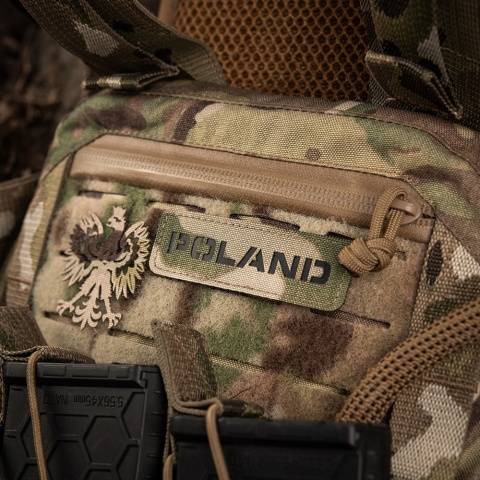 M-TAC Naszywka na rzep Poland 25x80 Laser Cut MultiCam Black®