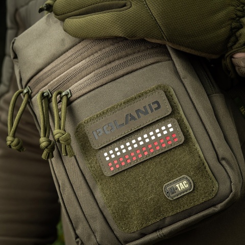 M-TAC Naszywka na rzep Poland 25x80 Laser Cut Ranger Green/Black