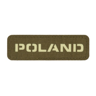 M-TAC Naszywka na rzep Poland 25x80 Laser Cut Ranger Green/Lum