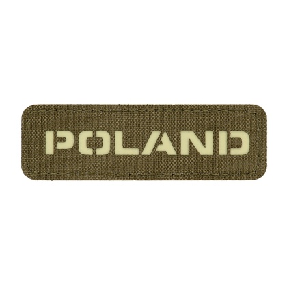 M-TAC Naszywka na rzep Poland 25x80 Laser Cut Ranger Green/Lum