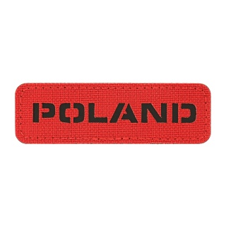 M-TAC Naszywka na rzep Poland 25x80 Laser Cut Red/Black