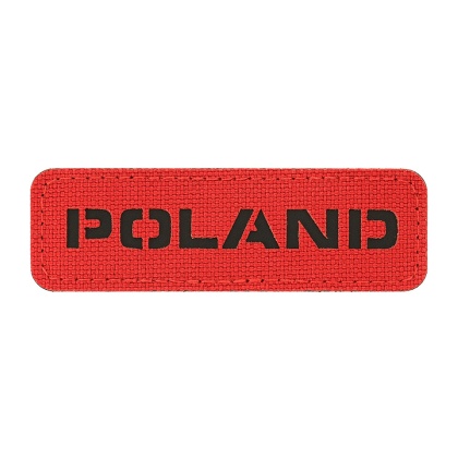 M-TAC Naszywka na rzep Poland 25x80 Laser Cut Red/Black